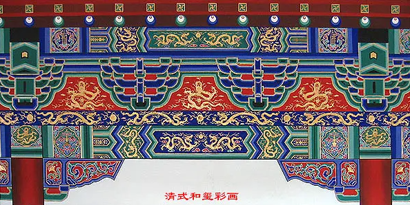 江西中国建筑彩画装饰图案